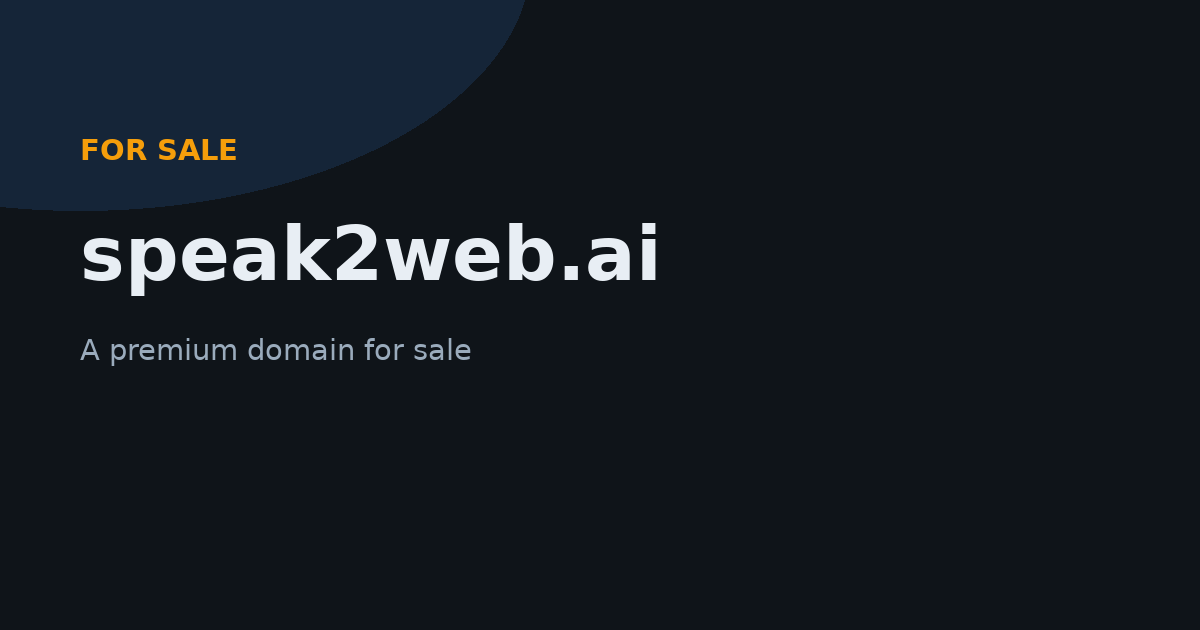 speak2web.ai